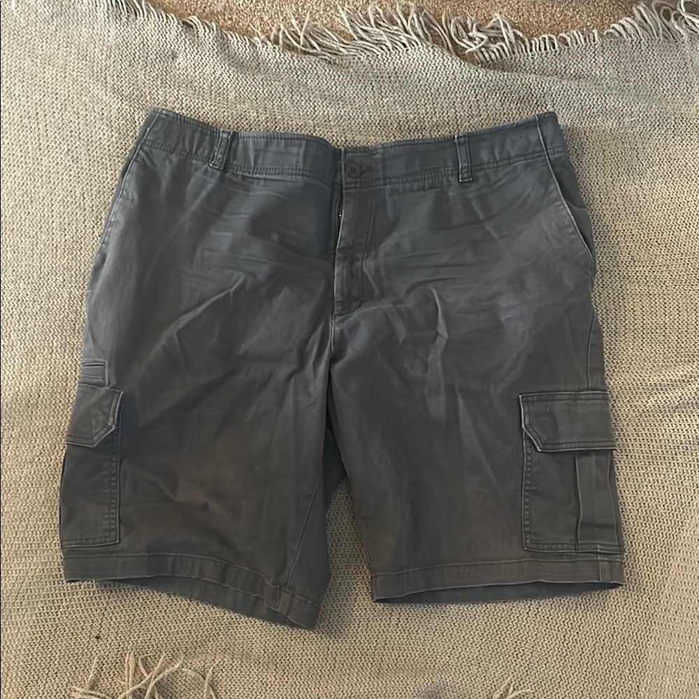 Dickies Gray Cargo Shorts Cotton Blend Casual